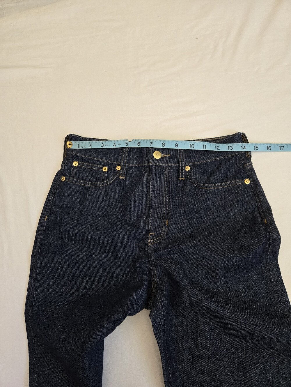 J. Crew Nwt 96 '96 Slim Wide Leg Jeans Dark Blue Wash Size 26 Style# CC580 - Picture 12 of 12